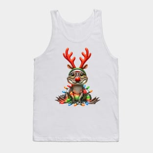 Christmas Red Nose Alligator Tank Top